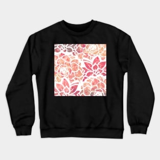 Succulent Mash-up - Pink Hues - Digitally Illustrated Flower Pattern for Home Decor, Clothing Fabric, Curtains, Bedding, Pillows, Upholstery, Phone Cases and Stationary Crewneck Sweatshirt